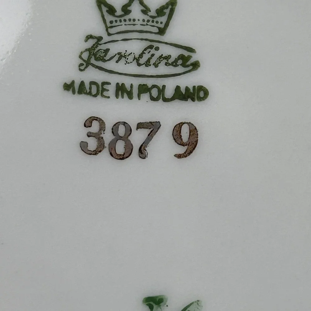 Favolina Karolina Jarolina Porcelain Salad Plate 3879 Floral Silver Scalloped‎ 5